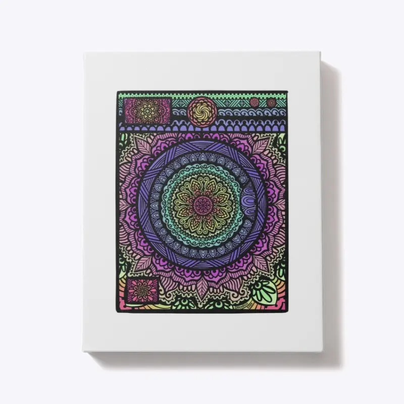 Multicolor Mandala Washing Machine